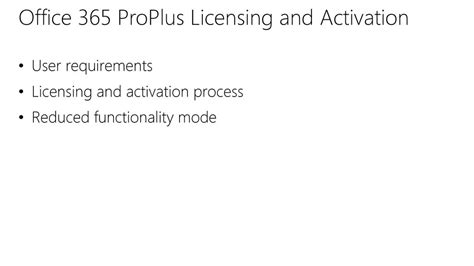 office 365 proplus activation|Office 365 Client Licensing and Activation Improvements.